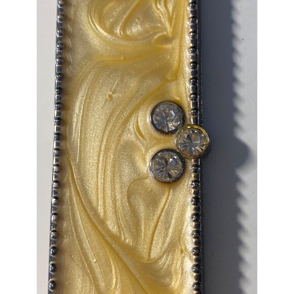 Diana Series Picture Frame Gold Silver Rhinestone 4 x 6In Wall Hang Stand - Picture 8 of 16